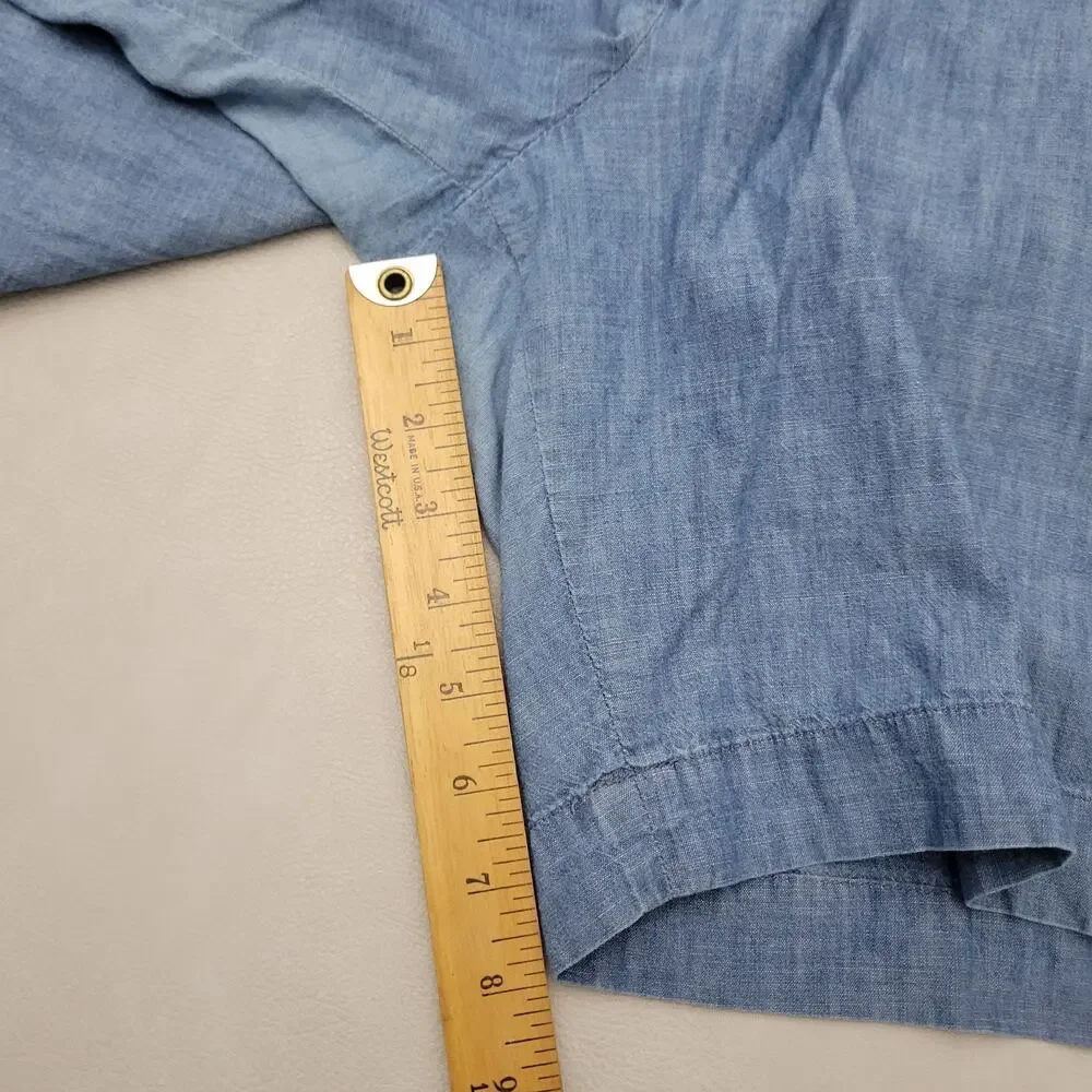 Polo Ralph Lauren Mens 34 Blue Chambray Straight Fit Shorts Nautical Preppy